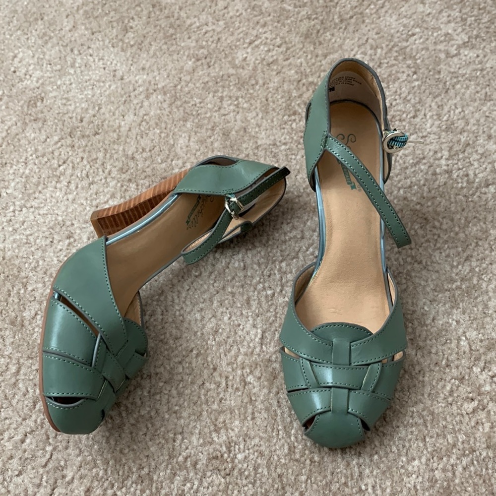 Seychelles Seafoam Get Loud Maryjane Heels